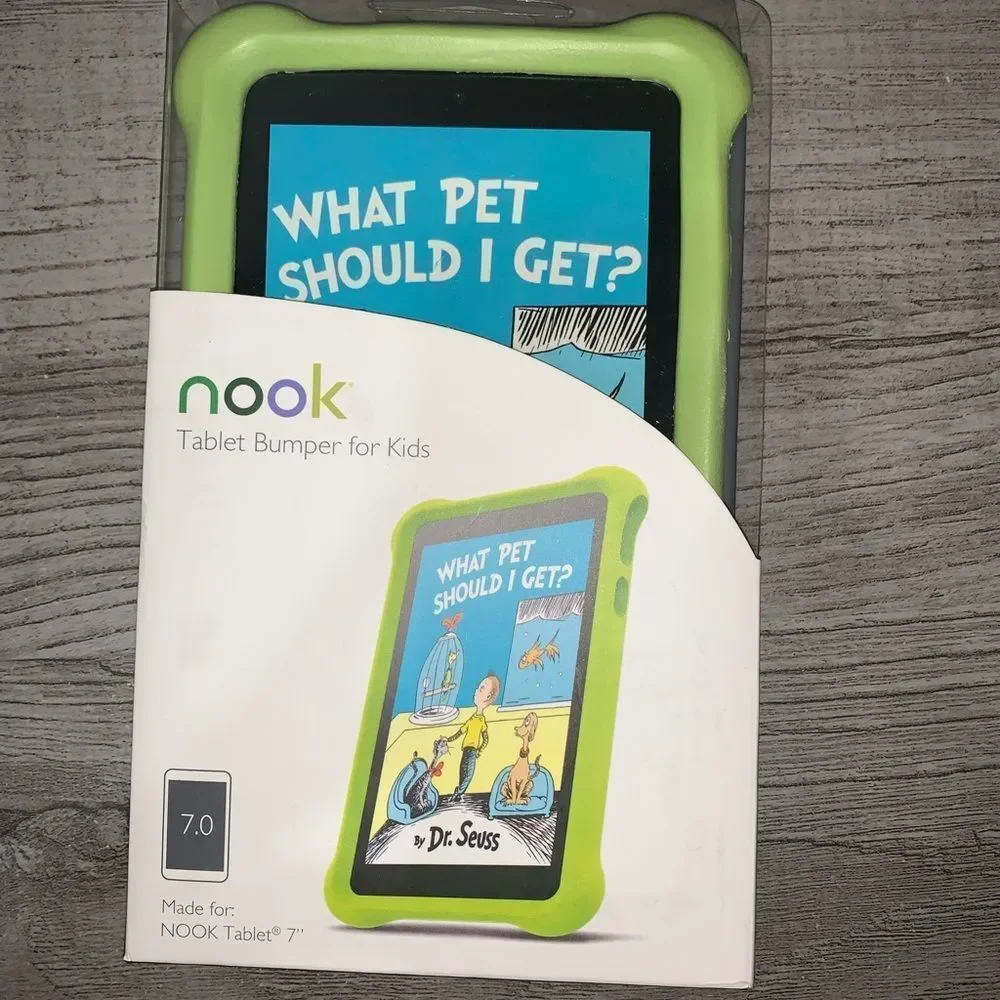 New in Box Nook Tablet Bumper/Case for kids w new screen protector